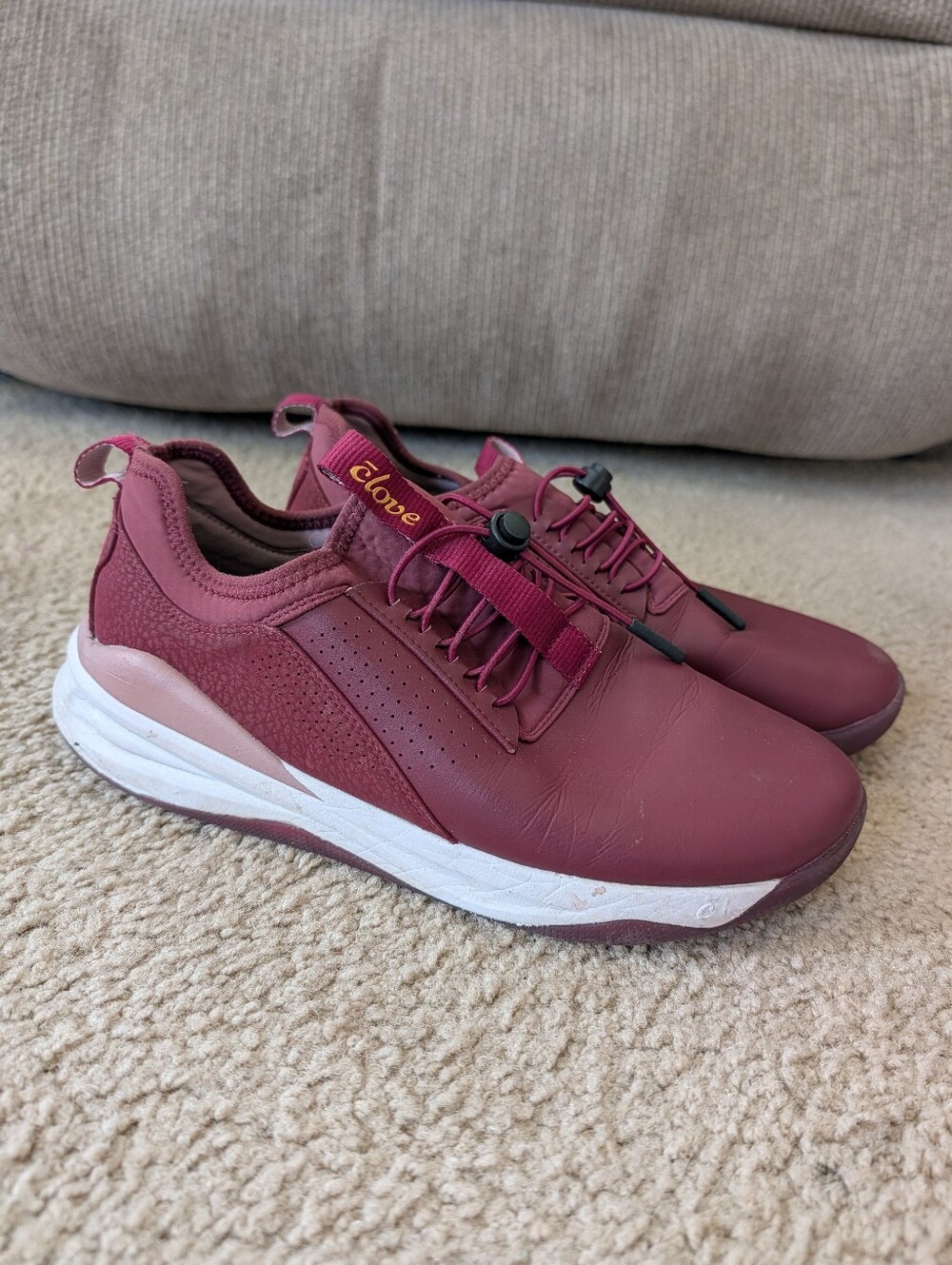 Clove Women's Burgundy Slip-On Athletic Sneakers